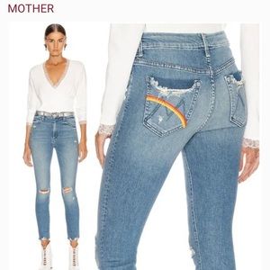 Mother High Waisted Looker Ankle Jeans
